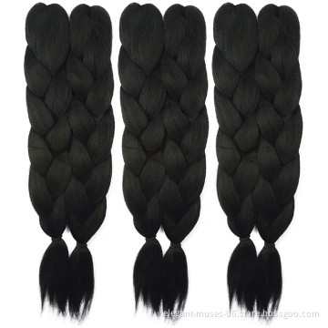 82inch 165g Synthetic Jumbo Braids Crochet Hair x pression Braiding Hair Extensions Pink Blue White Heat Resistant